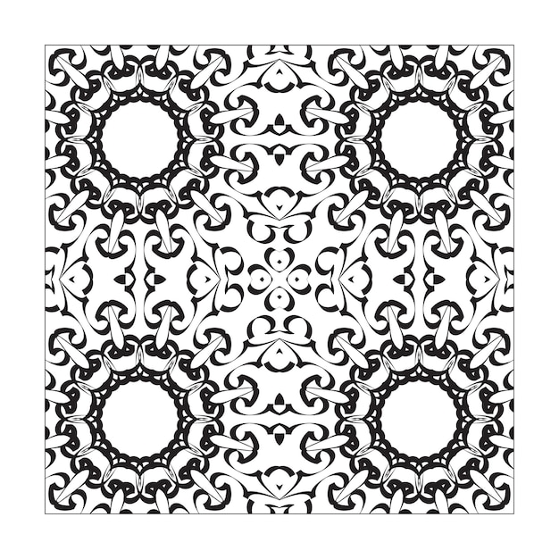 Ornamento floral de patrones sin fisuras mandala