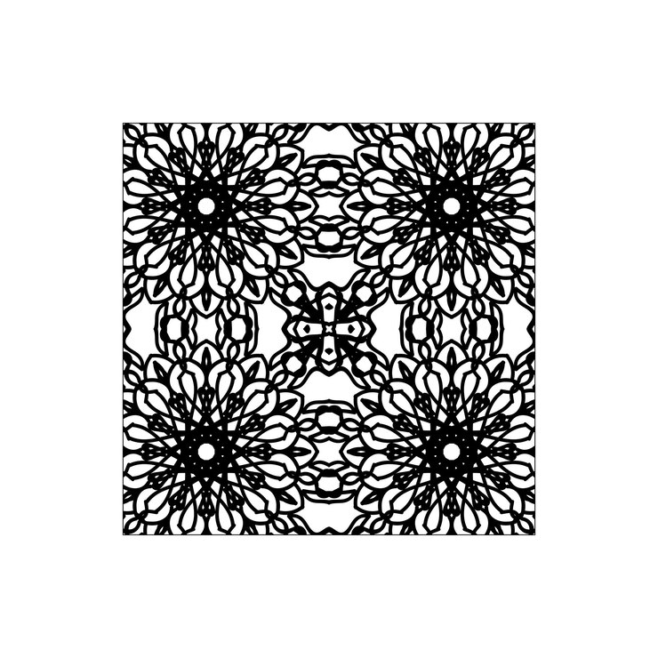 Vector ornamento floral de patrones sin fisuras mandala