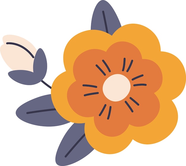 Ornamento de flores florales