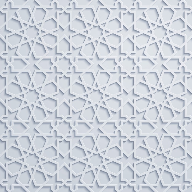 Ornamento geométrico árabe patrón marroquí