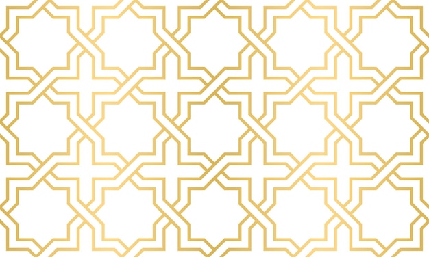 Ornamento geométrico sin costuras en el arte árabe tradicional Gran diseño para la envoltura de la cubierta textil de tela