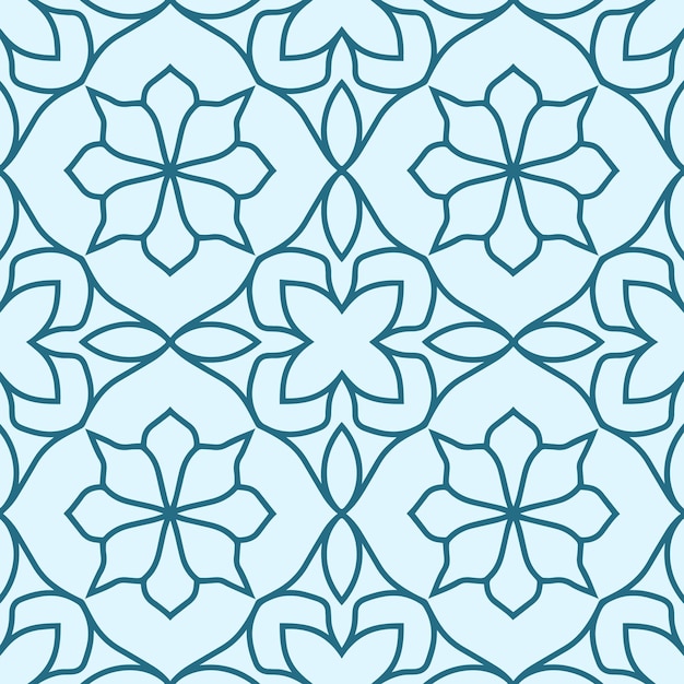 Ornamento geométrico de la hoja del patrón floral abstracto inconsútil
