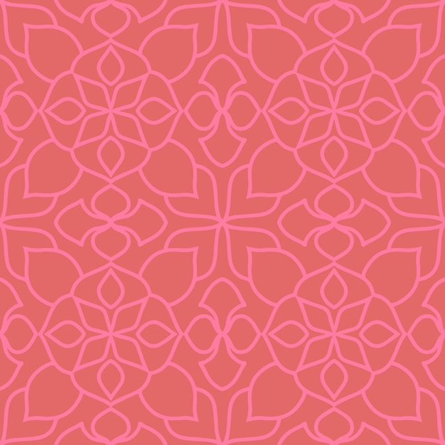 Ornamento geométrico de la hoja del patrón floral abstracto inconsútil