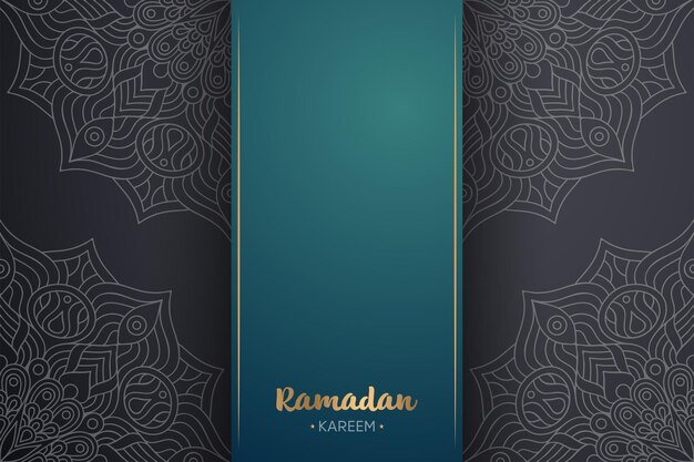 Ornamento hermoso fondo con mandala. Para Ramadán Kareem