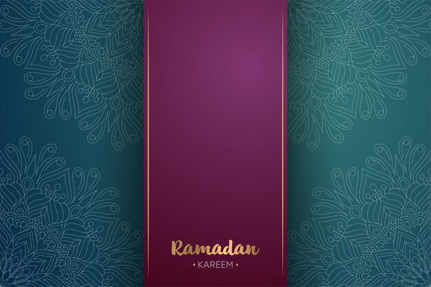Ornamento hermoso fondo con mandala. Para Ramadán Kareem