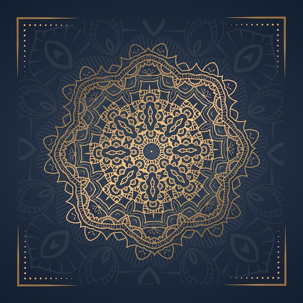 Vector ornamento de lujo mandala ilustración ornamental