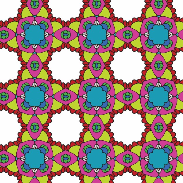 Ornamento de lujo Patrón de fondo vector diseño de patrones sin fisuras