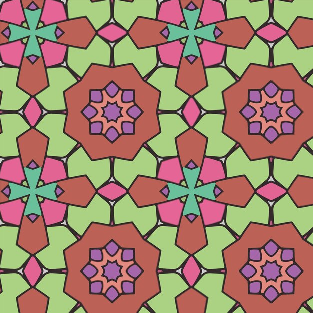 Ornamento de lujo Patrón de fondo vector diseño de patrones sin fisuras