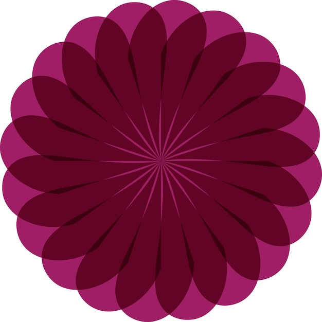 Ornamento de mandala abstracto dibujado con fondo vectorial