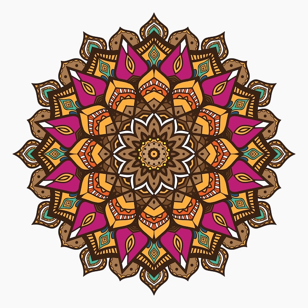 ornamento de mandala, mandala floral.