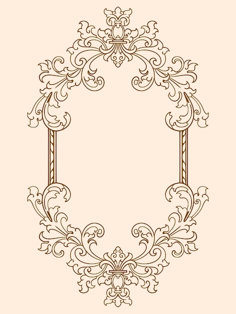 Ornamento de marco Decoración de boda