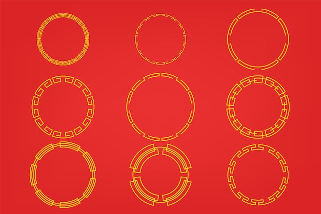 Ornamento de marco de frontera oriental chino para la decoración del festival lunar