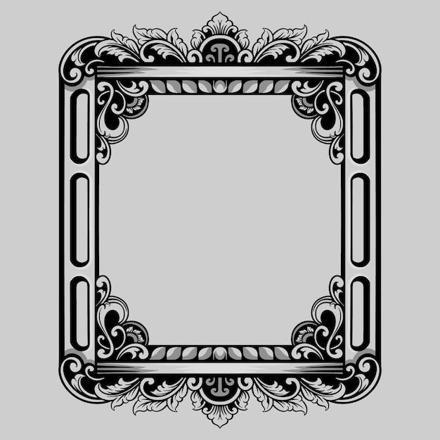 Ornamento de marco de lujo Decoración de boda