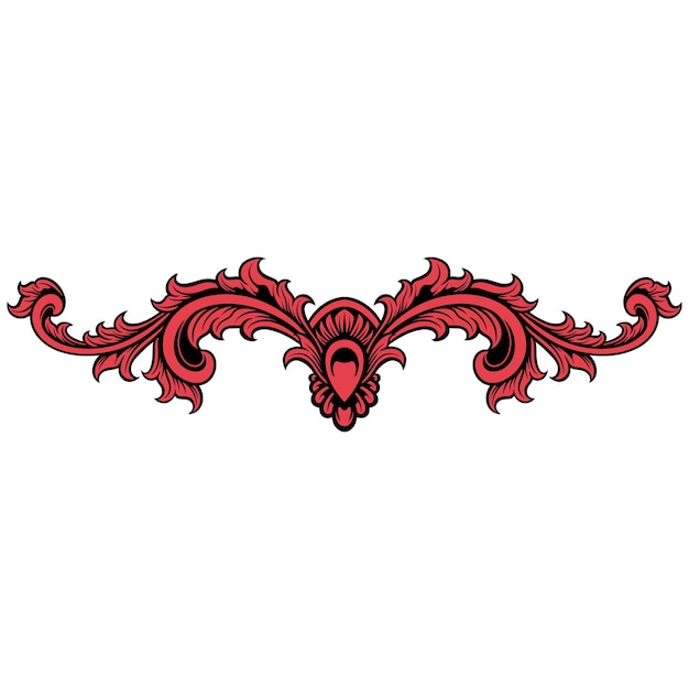 Ornamento de marco de lujo vectorial Decoración de boda