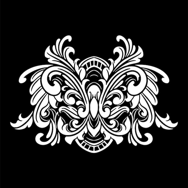 Ornamento de marco vectorial decoración de elementos clásicos de época