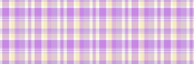 Ornamento de Navidad de fondo de cuadros vectoriales anchos patrón de control textil de tela sin costura de ventana tartan en colores claros y púrpuras