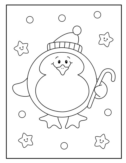 Ornamento de Navidad Páginas para colorear para niños