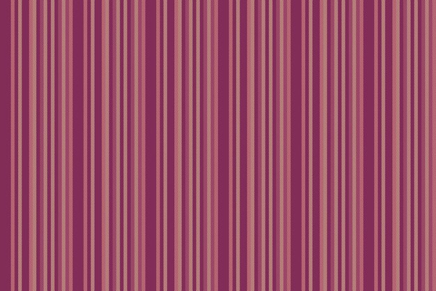 Ornamento de Navidad tiras textiles sin costuras patrón de contraste líneas de textura Vector de tela de fondo vertical de superficie en colores rosa y rojo