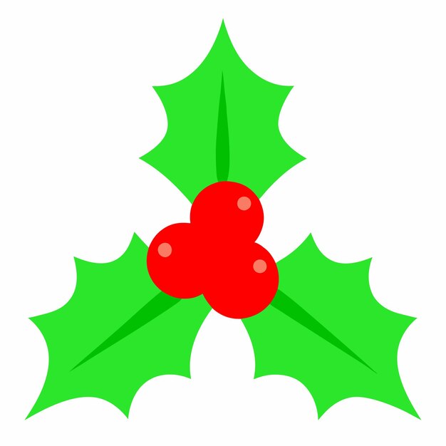 un ornamento de Navidad verde con una baya roja en él
