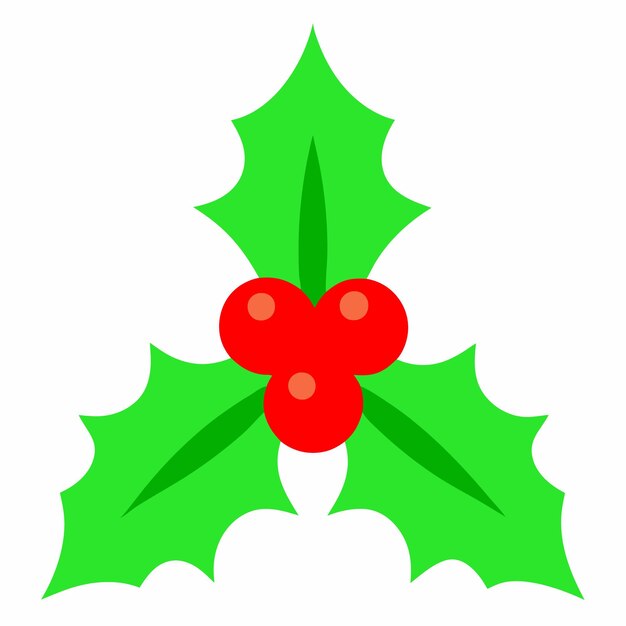 un ornamento de Navidad verde y rojo con una baya roja en él