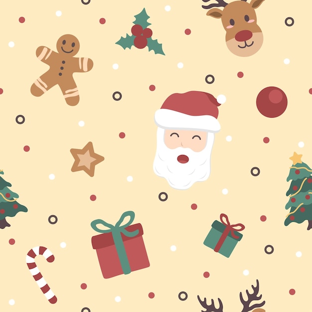 Ornamento navideño Diseño de patrones vectoriales