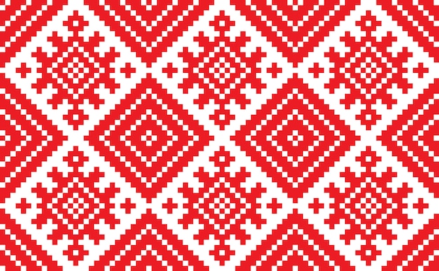 Ornamento del patrón tradicional esloveno. Fondo transparente