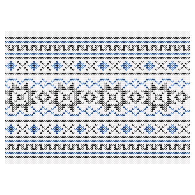 Ornamento ucraniano Imitación de tela de punto Ilustración vectorial