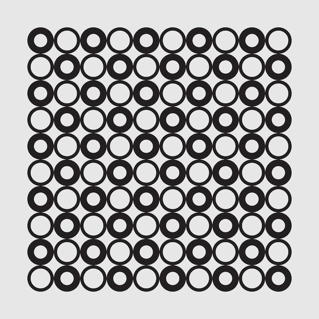Ornamento vectorial compuesto por elementos circulares sencillo elegante