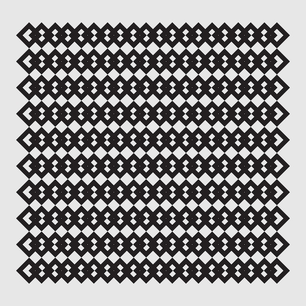 Ornamento vectorial minimalista con elementos cuadrados dispuestos adecuados para el embalaje de textiles interiores