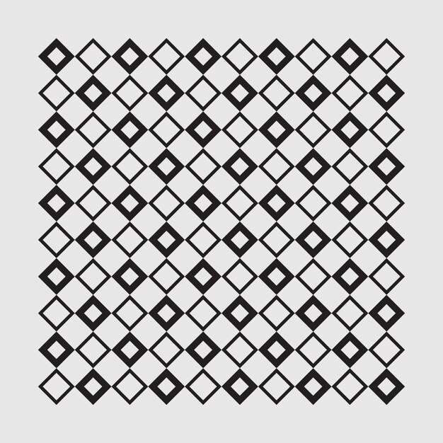 Ornamento vectorial minimalista con elementos cuadrados dispuestos adecuados para el embalaje de textiles interiores