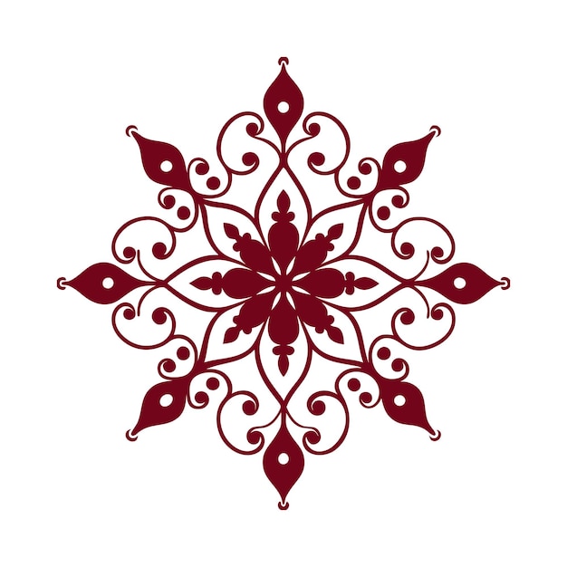 Ornamento vintage floral barroco diseño de ilustración vectorial de borde floral