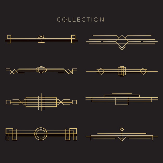 Ornamento vintage vectorial conjunto de elementos de diseño caligráfico decoración de páginas Calidad premium