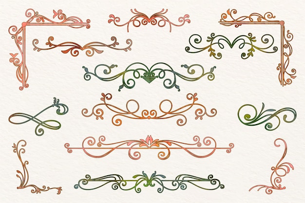 Ornamentos antiguos para colecciones