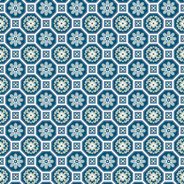Ornamentos geométricos diseño de patrones repetidos arte vectorial