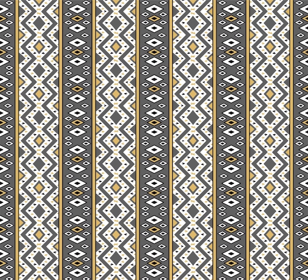 Ornamentos geométricos diseño de patrones repetidos impresión textil arte vectorial dibujado a mano