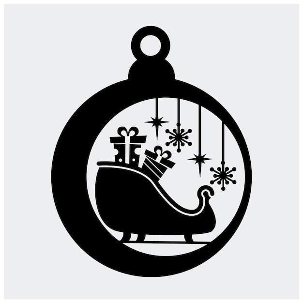 Ornamentos de Navidad cortados con láser y cortados con papel Bundle de diseño SVG