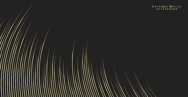 Oro abstracto fondo de color lujoso onda dorada elegante con espacio de copia para el texto