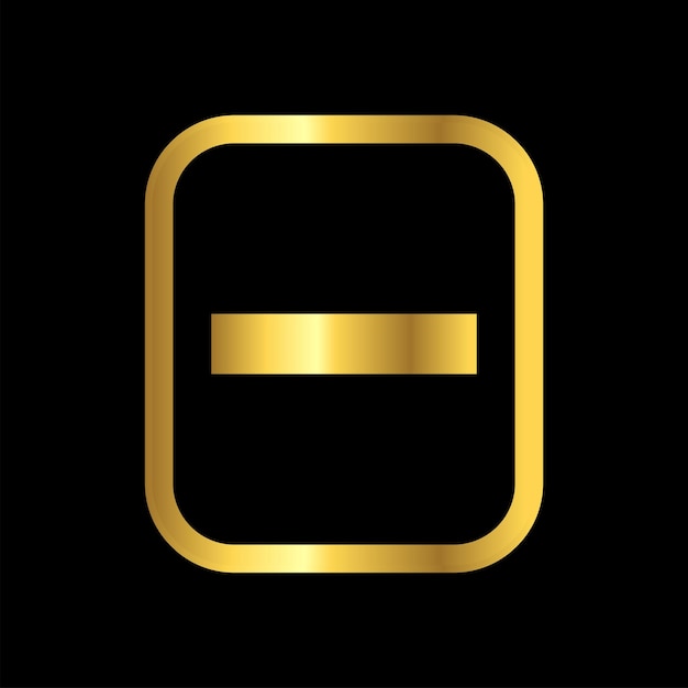 oro dejar de cantar icono plantilla vectorial logotipo colección de moda diseño plano