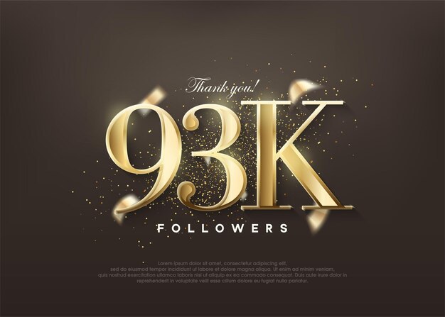 Oro de lujo gracias 93 mil seguidores saludos y celebraciones