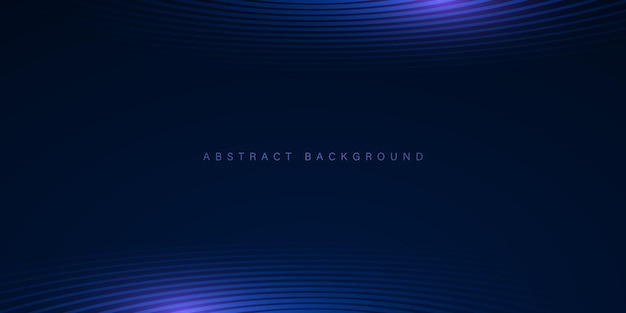 oscuro abstracto futurista gradiente dinámico líneas curvas y partículas de luz fondo