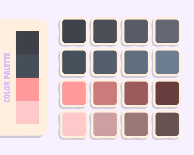 oscuro gris oscuro gris gris oscuro luz salmón rosa teoría del color diseño y edición idea coincidencia de colores