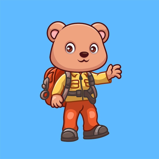 El oso bombero es un personaje de dibujos animados.
