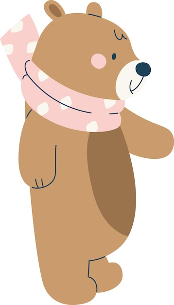 Oso con bufanda