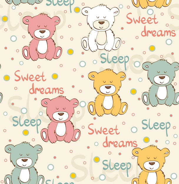 Oso dormido vectorial