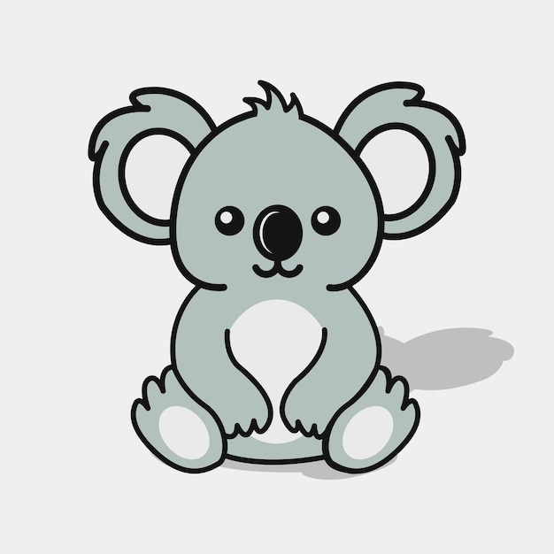 Oso Koala de dibujos animados - Vector de ilustración