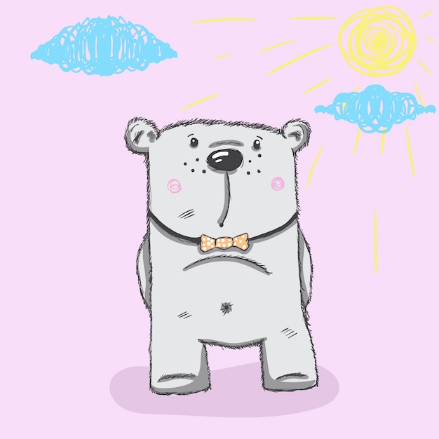 oso lindo Perfecto para la impresión de la camiseta