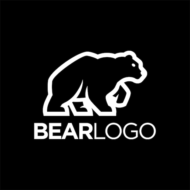 Oso Logo Diseño Plantilla Inspiración Ilustración Vectorial