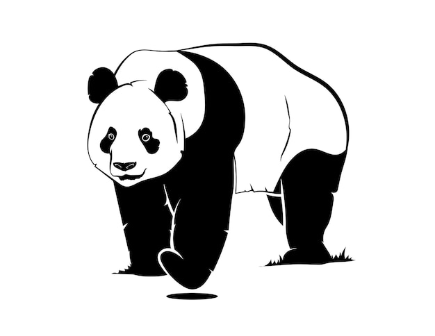 Oso Panda Silueta