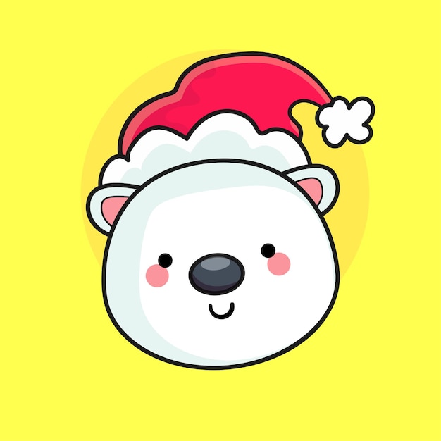 oso polar de navidad