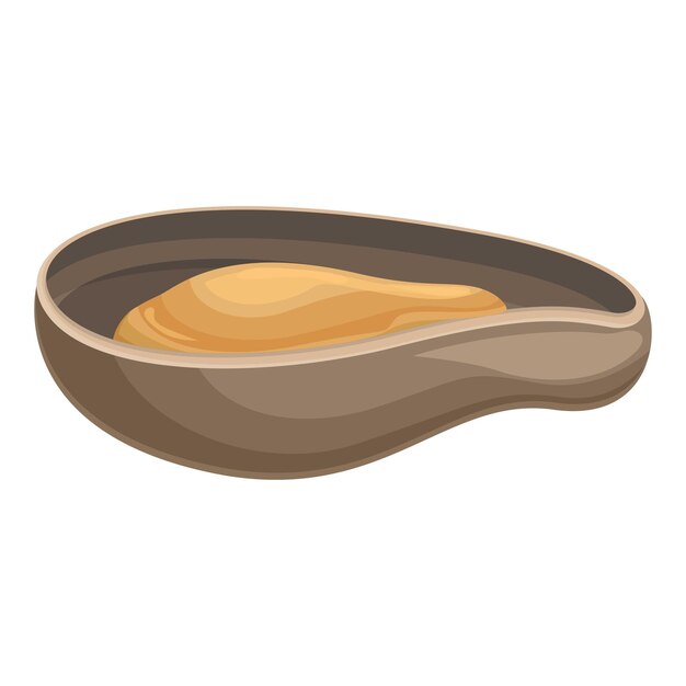 Las ostras gourmet son un vector de dibujos animados.